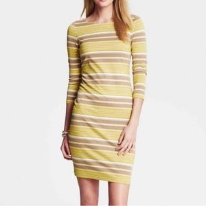 Banana Republic Metallic Stripe Dress size 6